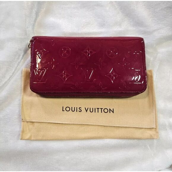 Louis Vuitton Indian Rose Pink Vernis Patent Leather Zippy Wallet w/ Box, GUC - Picture 2 of 12